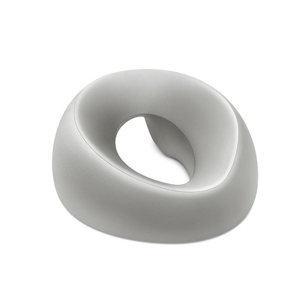 DrAcher Align Prone Cushion, grey memory-foam cushion with central face cutout