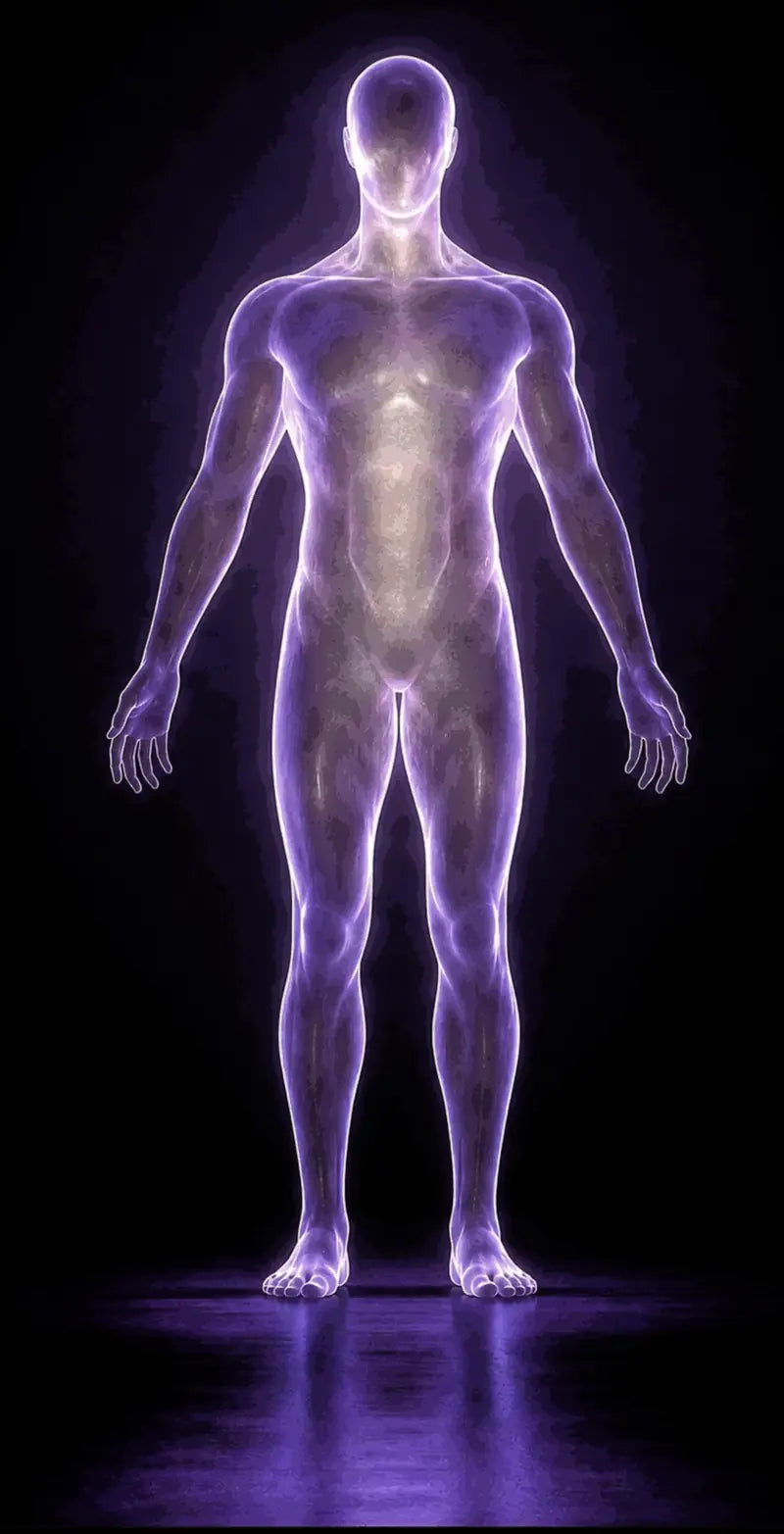 Body guide to red light devices for the scalp, face, back, hands and knees